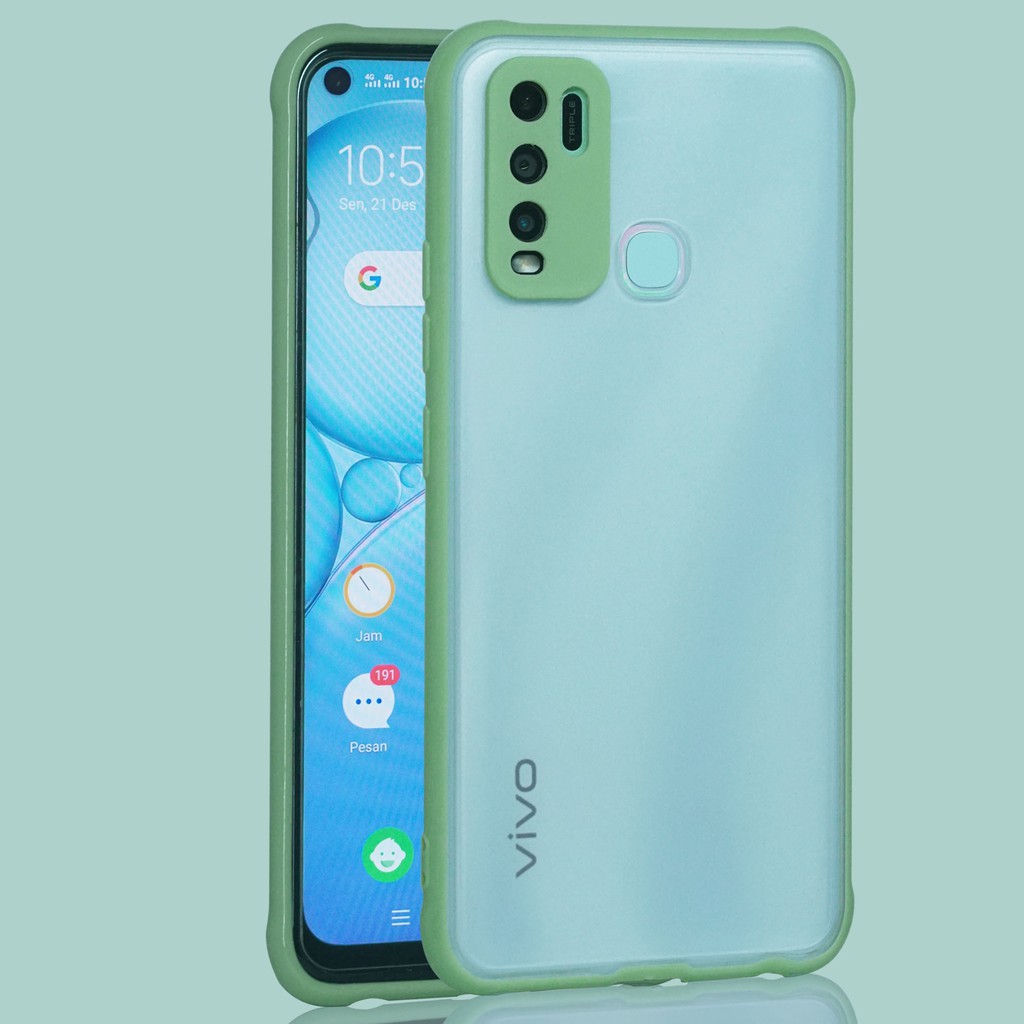 MallCasing - Vivo V15 Pro | V20 SE | Y19/U3 | Y20/Y20S Pelindung Lensa Hard Case Silikon Anti Crack