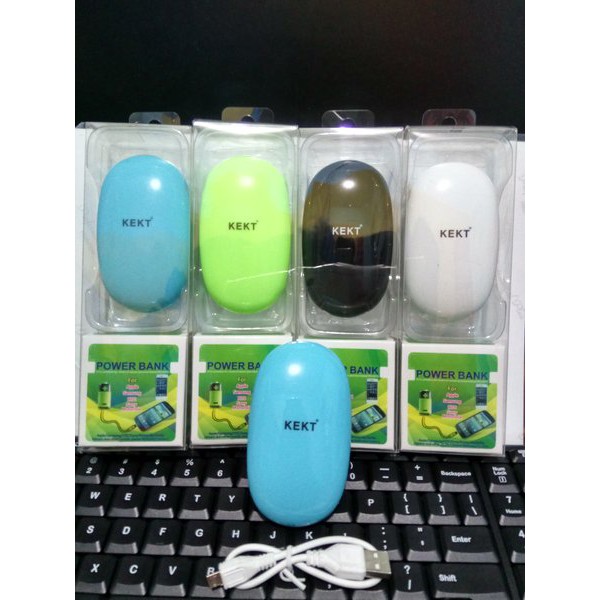 POWER BANK COLOR KEKT OVAL 6800MAH MOUSE