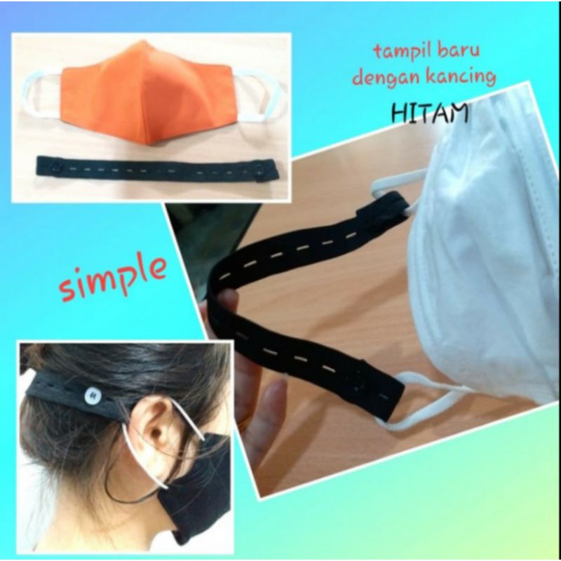 Konektor masker tali strap kancing