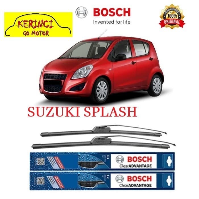 WIPER BOSCH CLEAR ADVANTAGE SUZUKI SPLASH 22&quot; &amp; 16&quot; SEPASANG WIPER