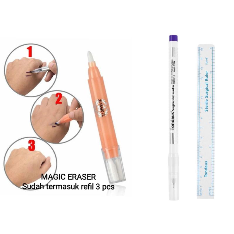 

Magic Eraser penghapus spidol sulam tandous skin marker