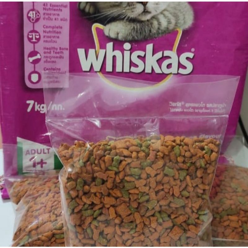 makanan kucing whiskas repack kemasan 1 kg