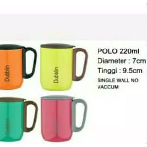 Gelas Dubblin 220ml Tahan Panas Stainless - Mug Gelas Dubblin Stainles