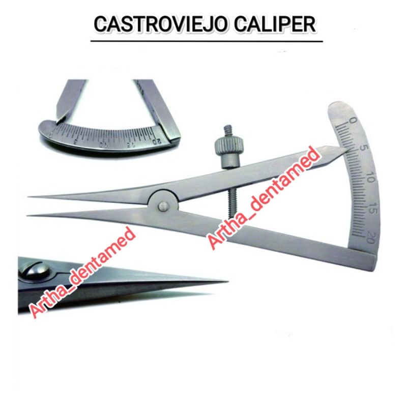 DENTAL CASTROVIEJO CALIPER Omm - 20mm STRIGHT 3.25 SURGICAL