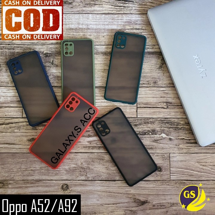 Oppo A33 A53 A52 A92 Reno 5F 5 4 4f Pro 3 Pro 2f Soft Case Dove Matte Colored Frosted Transparan