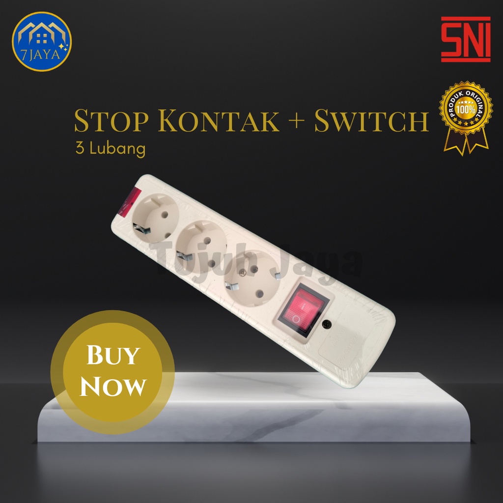 Stop Kontak Arde + Saklar