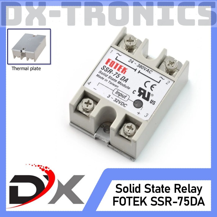 Fotek SSR-75DA Solid State Relay Fotek 75 Ampere SSR 75DA Amper