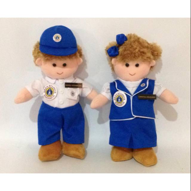 BONEKA ST LOUIS / BONEKA SERAGAM SEKOLAH/ KADO BONEKA