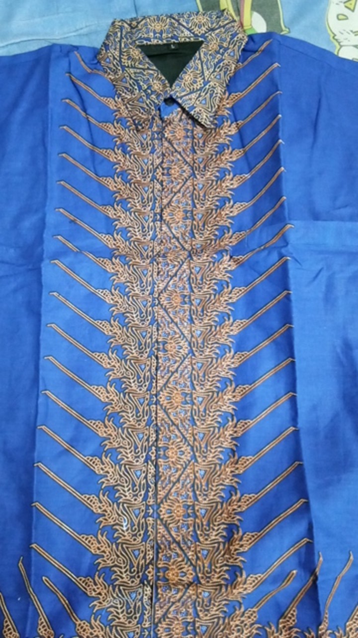 Modang Navi Kemeja Batik Pria Lengan Panjang Full Furing Katun Halus Sragenan