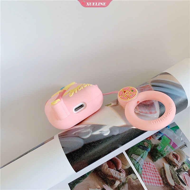 Cover Pelindung Headphone Bluetooth Bahan Silikon Motif Kartun Sailor Moon Untuk AirPods 1 2 pro