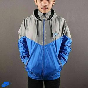 [COD] Termurah Nike Jaket Parasut Windrunner Navy Abu