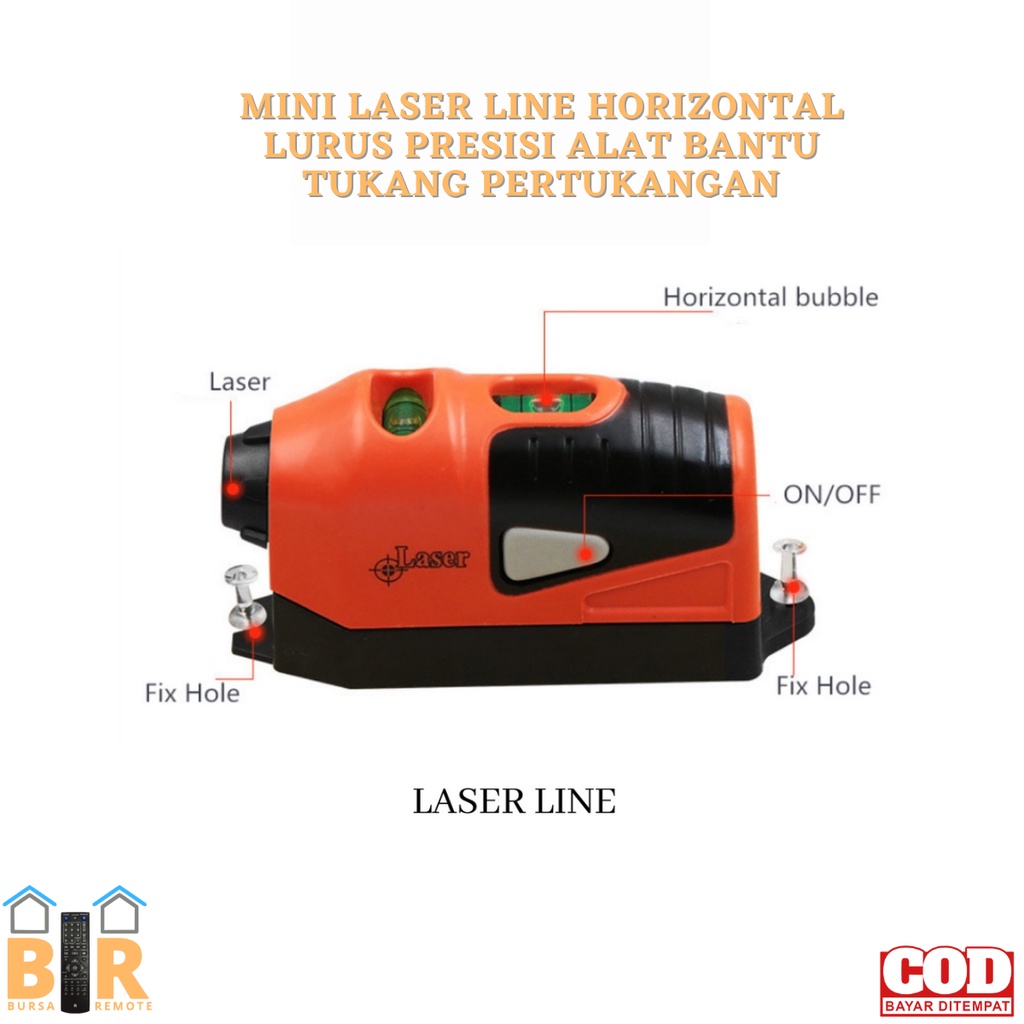 Mini Laser Line Horizontal LURUS PRESISI alat bantu tukang pertukangan