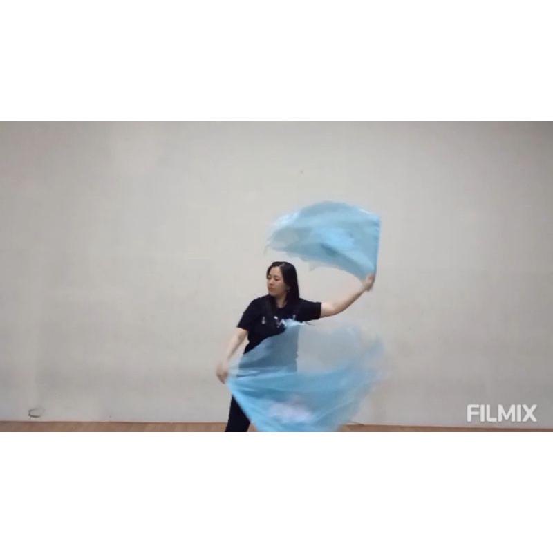 Worship flag ukuran kecil, Roh Kudus, 3 lapis, bordiran merpati