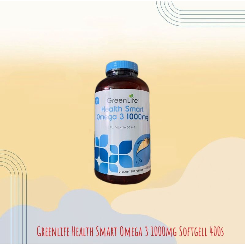 Jual Greenlife Health Smart Omega 3 1000mg Softgell 100400s Shopee