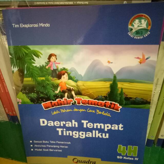 Buku mahir tematik k13 Quadra kelas 4H semester 2