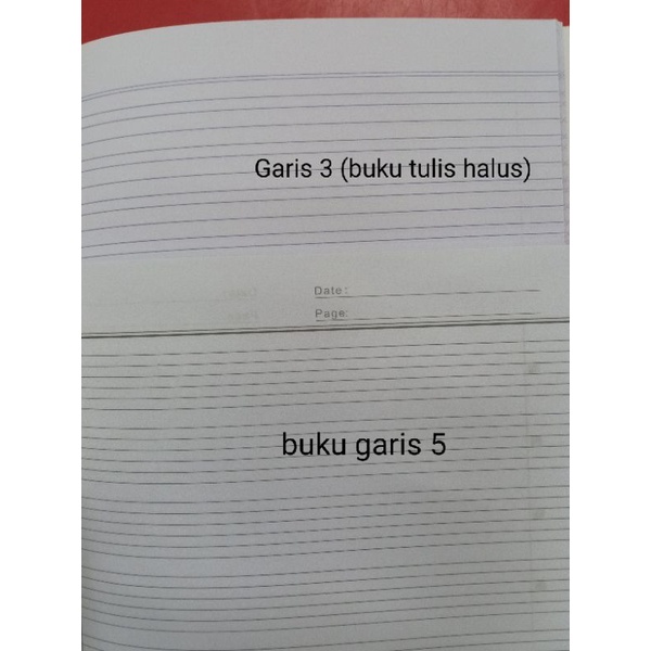 Buku Tulis Kotak Kecil (Matematika), Kotak Sedang, Kotak Besar, Buku Garis 3, Buku Garis 5