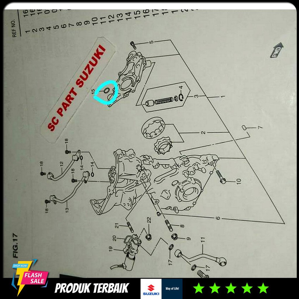 Oring Pompa Oli Oli Pump Suzuki Swift