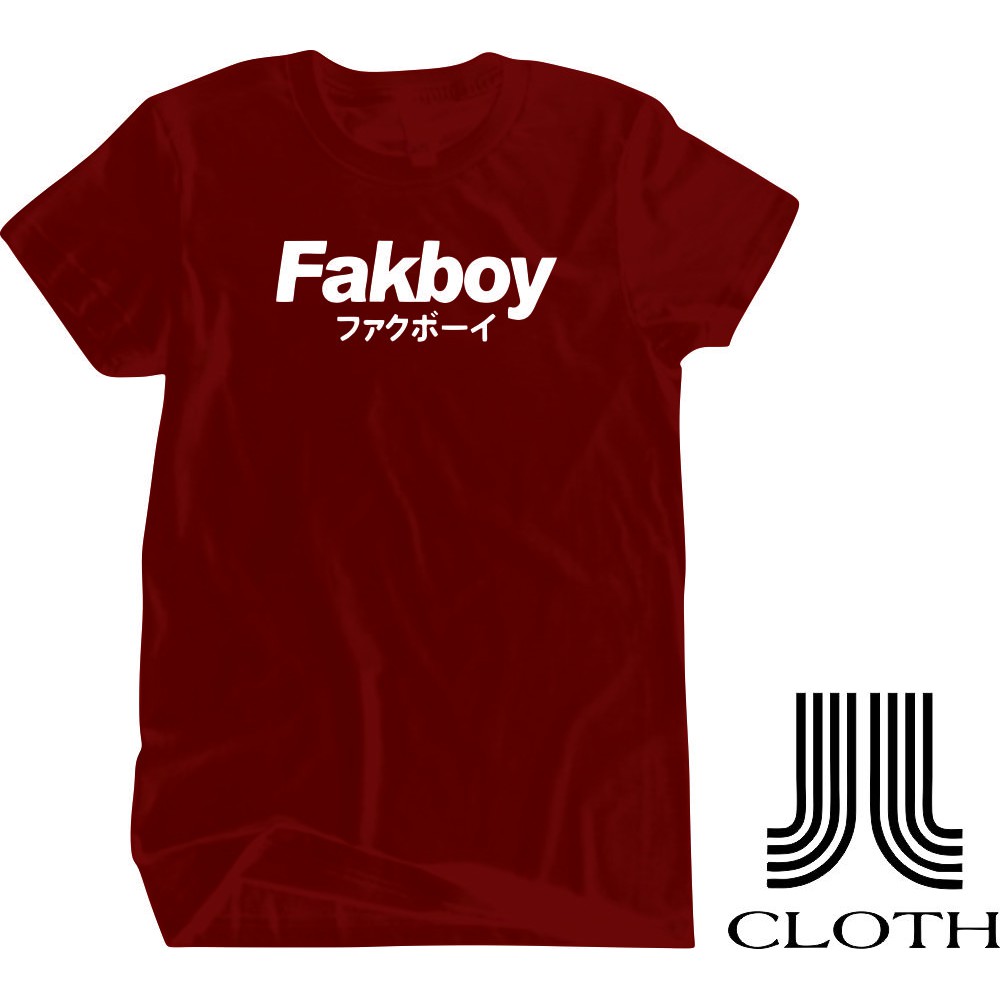 TSHIRT BAJU KAOS DISTRO PRIA WANITA FAK BOY fuck boy JAPAN STYLE COMBED 30S