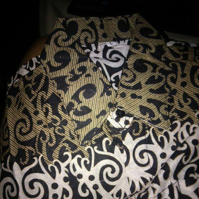 Bswart Batik Hrb026 Kenongo Hem Panjang Padi Pekalongan M L Xl Batik Pria Murah Modern Grosir