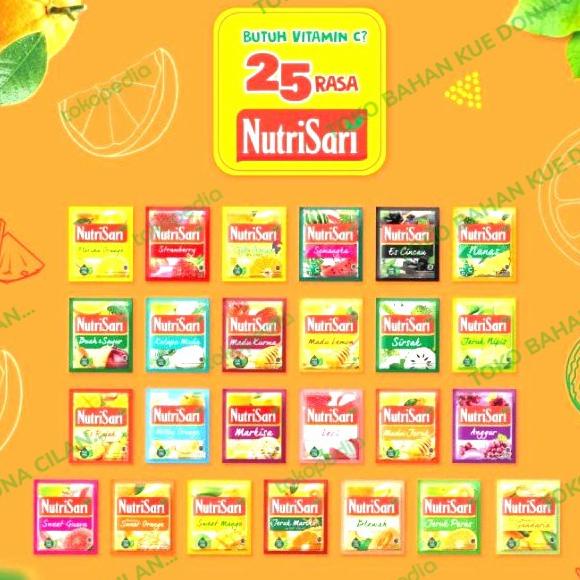 

Diskon NutriSari Aneka Rasa 11gr x 10Pcs (1 Renceng) Minuman Nutri sari Diskon