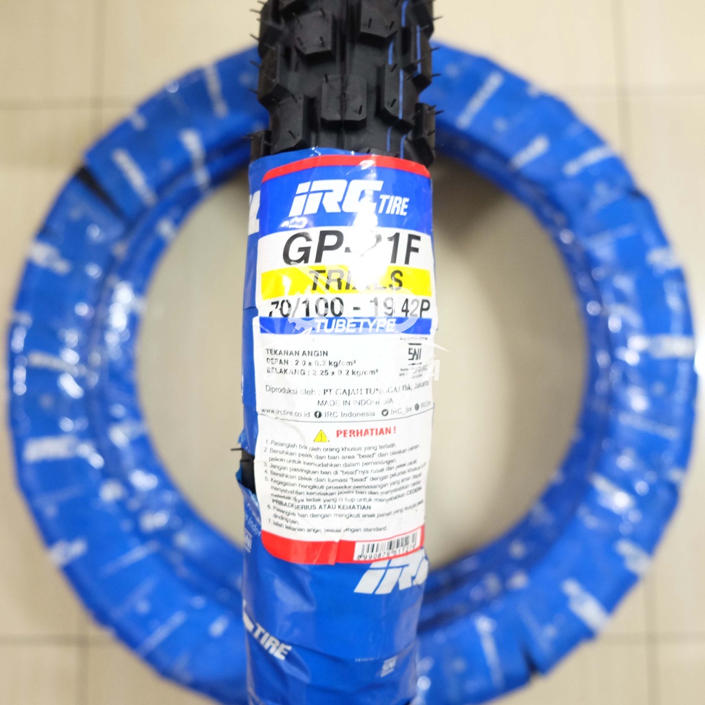 Ban Luar IRC 70/100-19 GP-21F Semi Trail Sepeda Motor KLX 150