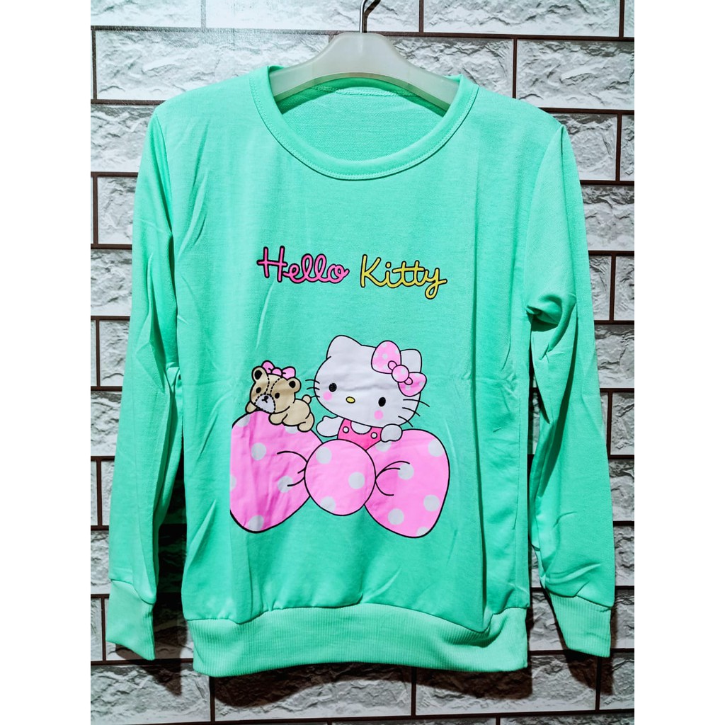 LEANA58 SWEATER WANITA HELLO KITTY PITA