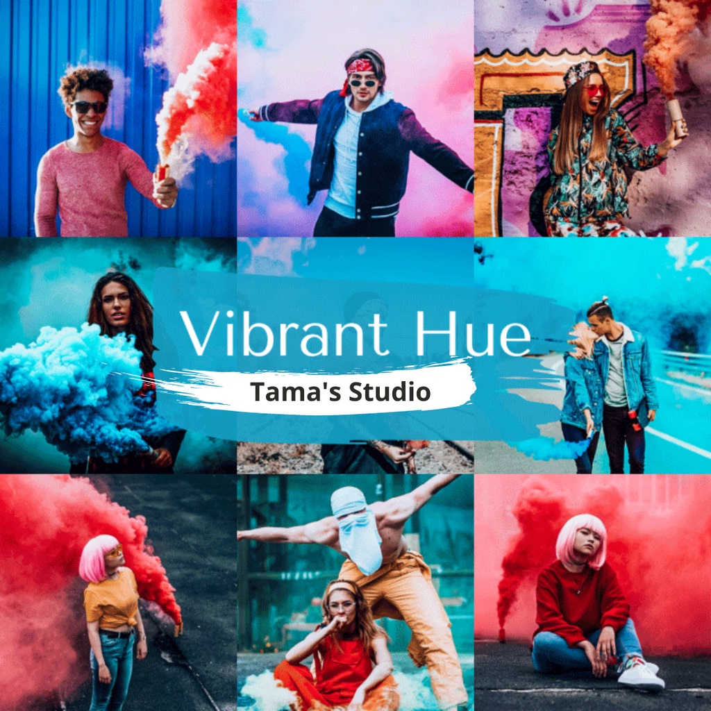 8 Preset Lightroom Premium Vibrant Hue Dekstop and Mobile (IOS/Android)