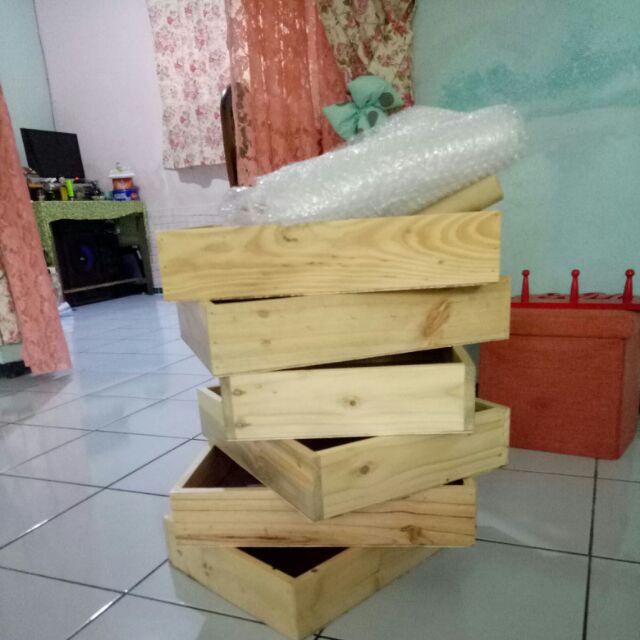 Kotak Seserahan Mahar Kayu Jati Belanda 40x30 Dekorasi Rumah Kotak Box