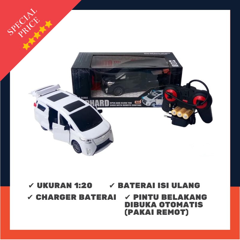 RC MOBIL ALPHARD RC1600-2 - MAINAN MOBIL REMOTE CONTROL ALPHARD -  RC DIECAST ALPHARD REMOTE CONTROL