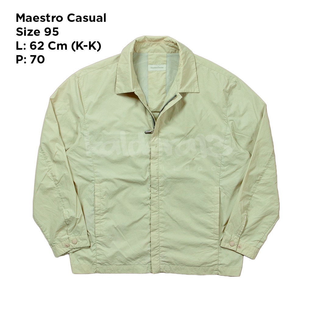 Jaket Windbreaker Maestro Casual Size M