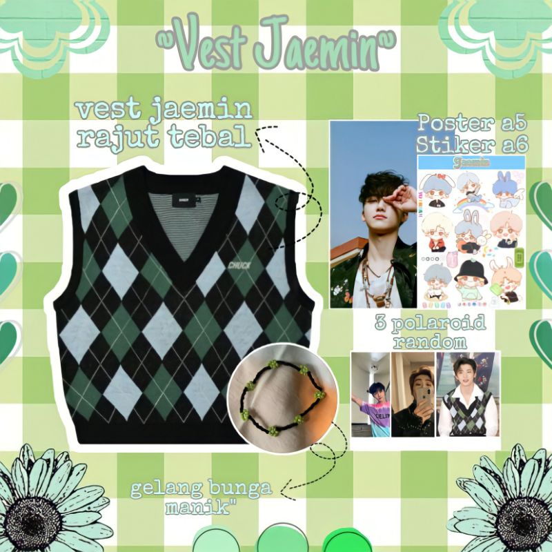 (COD)[PO] Vest Rajut Jaemin NCT Dream/Vest Korea