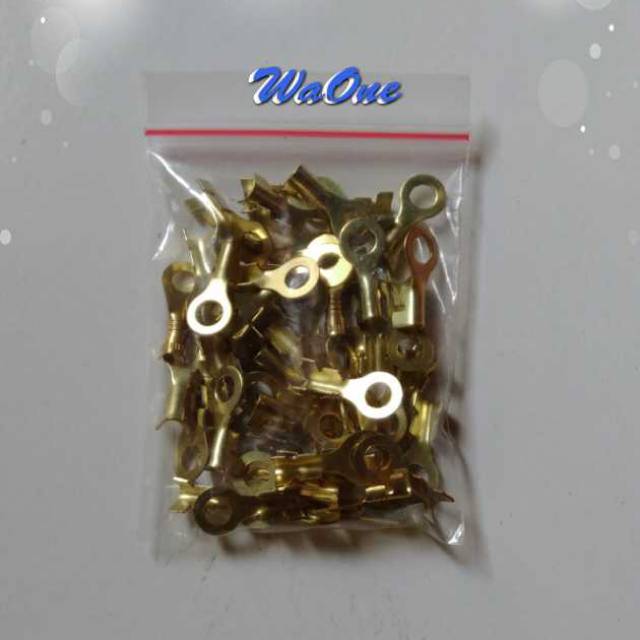 [Isi 50 pcs] Skun Ring Baut 8 5mm M5 5 mm Terminal Kabel