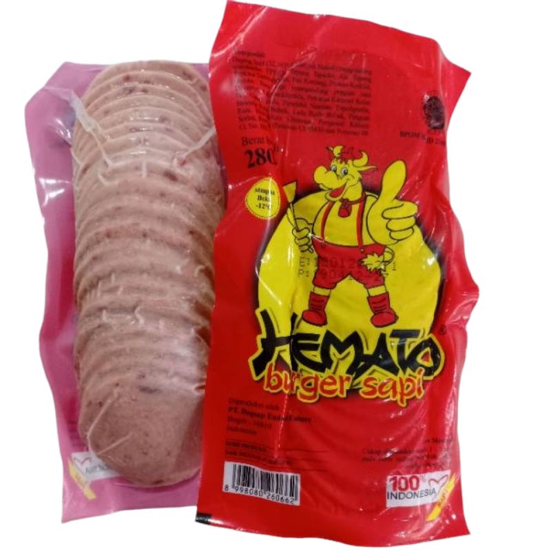 Frozen Hemato Burger Sapi 250gr.