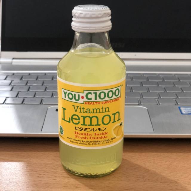 New You C 1000 Vitamin Lemon 140 Ml Botol Kaca 1 Dus Isi 30 Botol Shopee Indonesia