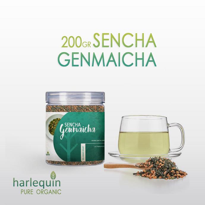 

[ COD ] Genmaicha 200 Gr - Japan Roasted Rice Green Tea - Teh Genmaicha Jepang NEW Kode 354