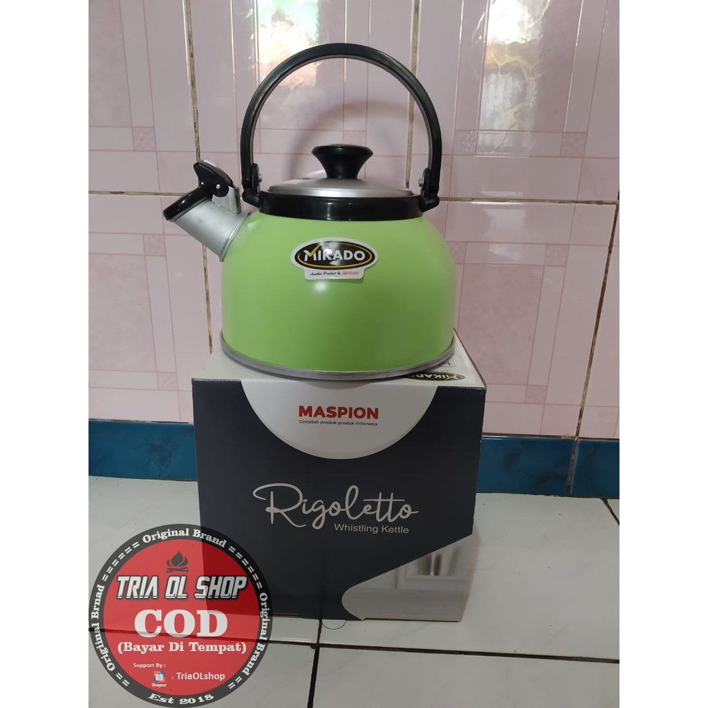 Maspion Teko Siul 2.5 Liter, 3 Liter, 3.5 Liter, 5 Liter / Teko Siul Mikado Rigoletto / Ceret Bunyi