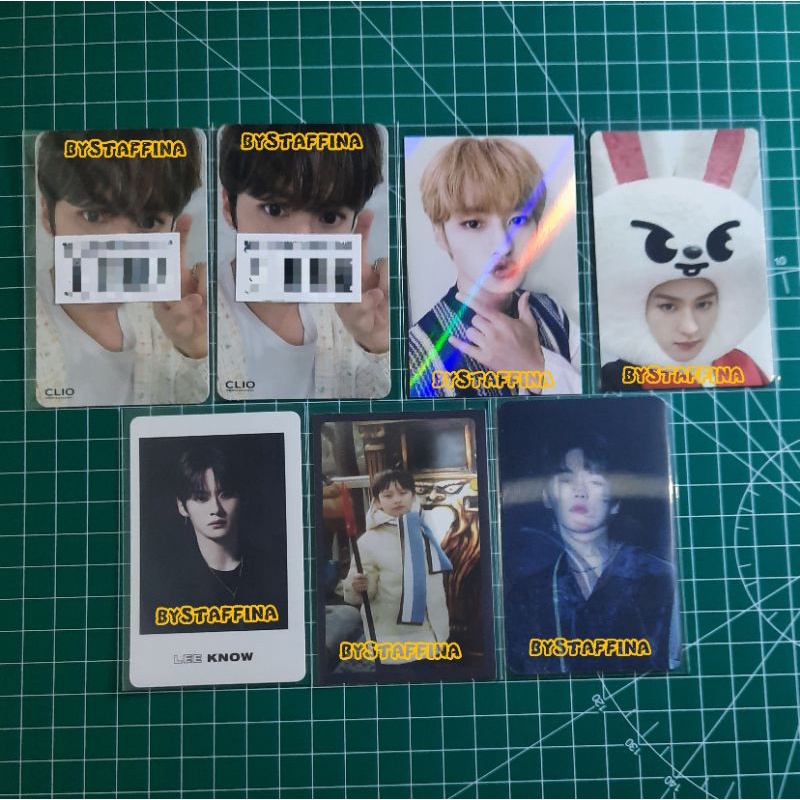 Stray Kids Photocard Lee Know - CLIO MILD MAKESTAR SOUNDWAVE NOEASY POLA ALL IN CH CHILDHOOD PC LENT