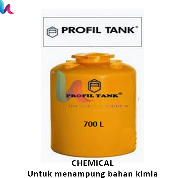 Tangki Air Plastik Profil Tank TDA 700 Liter Kimia Chemical Toren