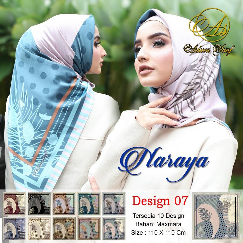 Jilbab Segi Empat Naraya By Adeeva Scarf / Hijab Square / Hijab Cantik /Billy Hijab / Hijab Kediri