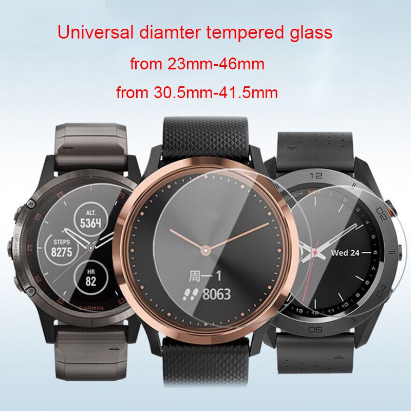 Pelindung Layar Tempered Glass Universal 30.5mm-41.5mm Untuk Jam Tangan