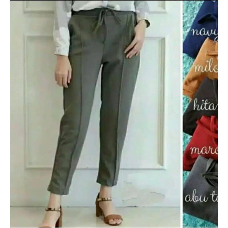 BAGGY PANTS CREPE/CELANA DOTY CREPE/FASHION WANITA TERBARU