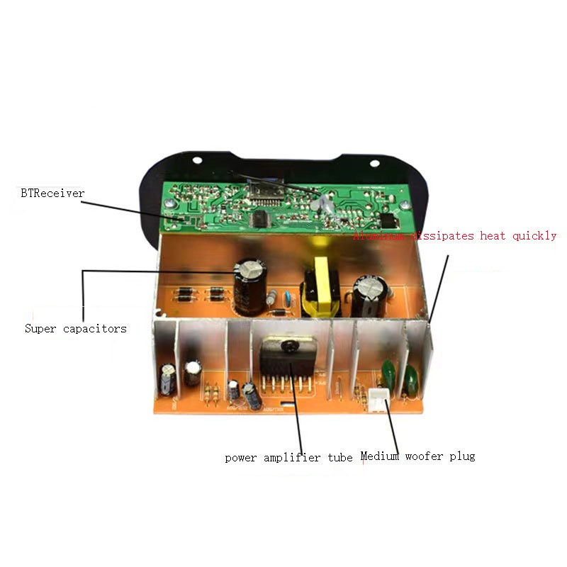 (dalam Stok, Dikirim Dari Jakarta)Amplifiers Untuk 8-12 Inci Speaker AC 220V 12V 24V Penguat Bluetooth Digital Penguat Suara Stereo Papan Subwoofer Dual Mendukung USB TF RemoteControlHIFI Penguat Daya Amplifier【Ready Stock,COD】Super bass