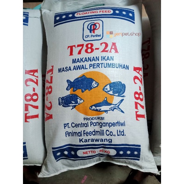 Pakan Ikan Lele, Gurame,Nila,Bawal T78-2A Paket 10 Kg