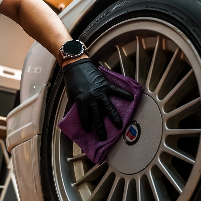 Kain Microfiber Detailing Premium Quality 40x40cm 340 Gsm - nanoTECH PROTECTION - ADVANCE WIPE - Lap Mobil  - Microfiber Coating - Microfiber Towel - Handuk Mobil - Lap Motor - Drying Towel - Lap Pengering Mobil