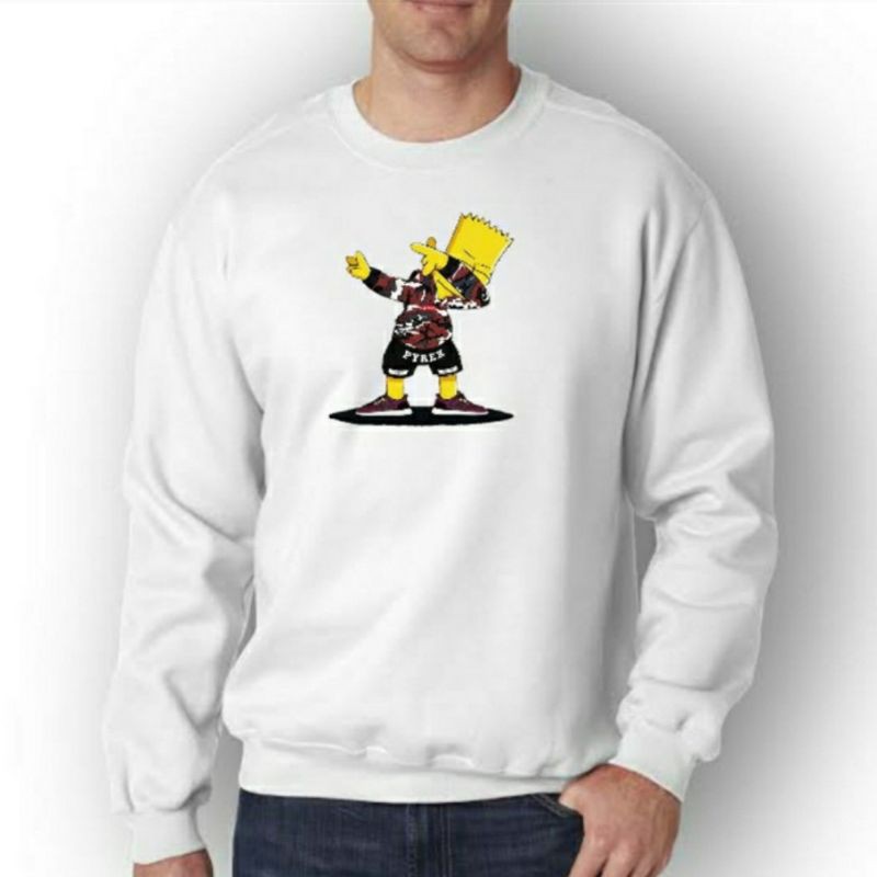 SWEATER HOODIE DISTRO PRIA WANITA THE SIMPSONS X SUPREME X PYREX FLEECE