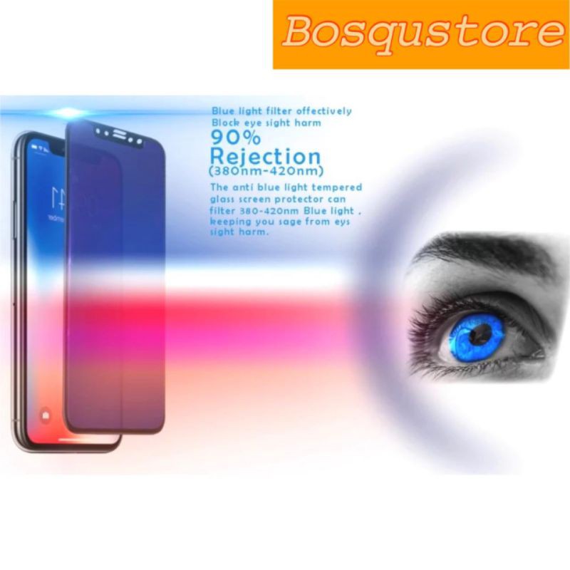 Tempered Glass Anti Blue Oppo A11K/ A12/ A7/ A5S/ A3S/ A1K/ A37/ A37F/ A83