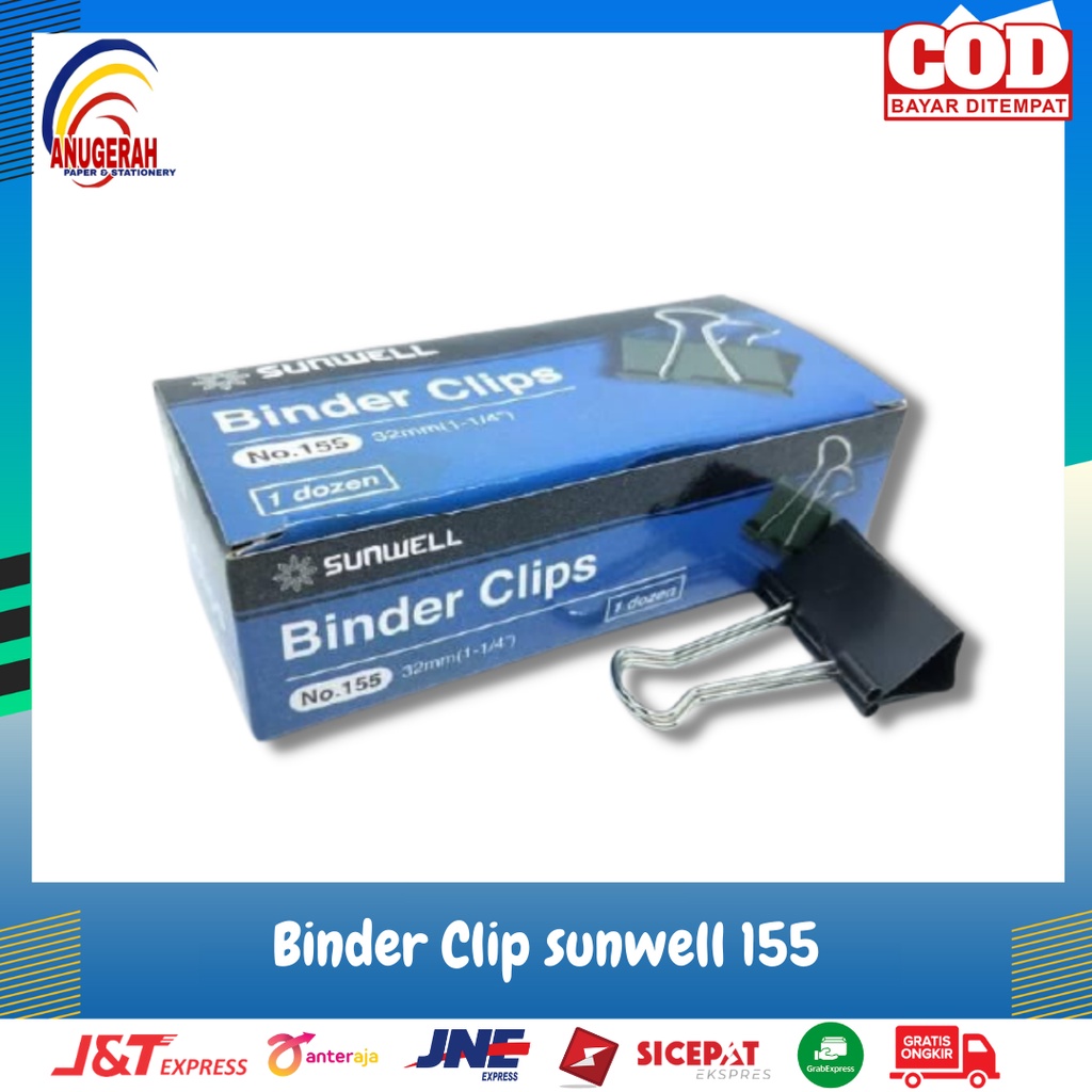 

Binder Clip Sunwell No 155 (PCS)