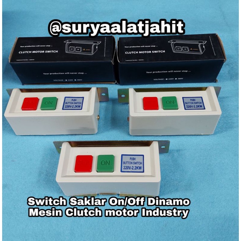 Switch Saklar On/Off Dinamo Mesin Clutch motor Industry =rp.18.500/1pcs