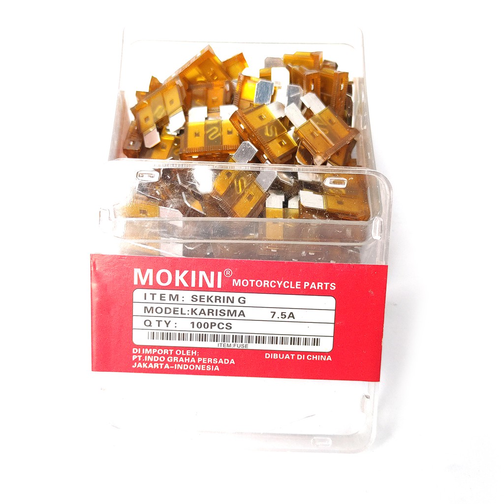 Sikring sekring fuse tancap colok 7.5A 10A 15A 20A 25A besar kecil