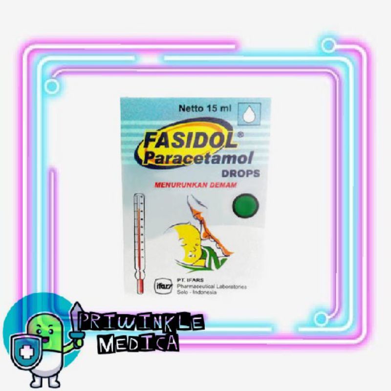 fasidol drop drops paracetamol anak sirup syr syrup obat turun demam panas nyeri anak bayi 15ml 15 m